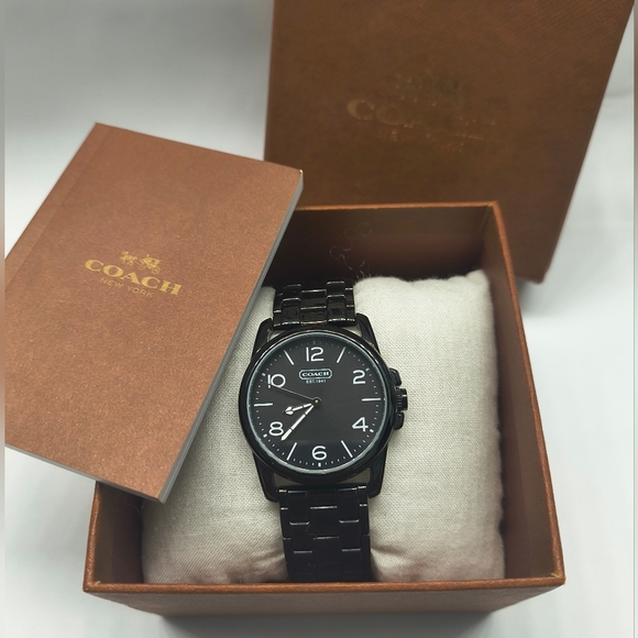 Coach Accessories - Coach Sydney Black Dial & Band Stainless Steel Women's Watch - Like New!